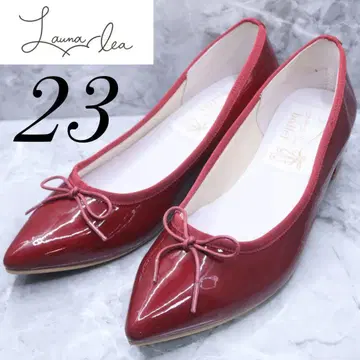 [ 199 ] 라우나레아 발레 펌프스 발레 슈즈 에나멜 빨간색 23