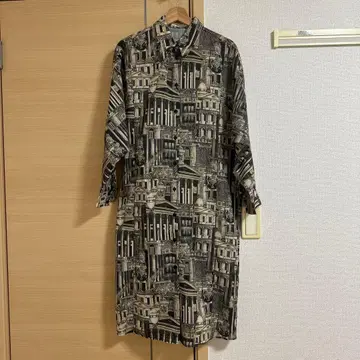 MOUSSY 프린트 셔츠 원피스