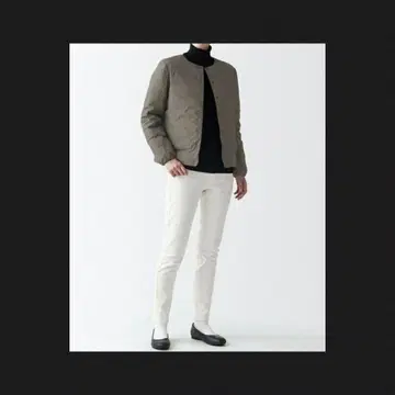 무인양품 노카라 경량 다운 자켓 이너다운 그레이지 L