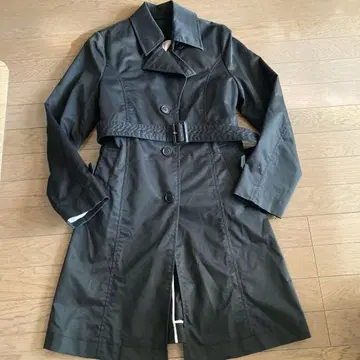 블랙 트렌치코트 벨트 포함