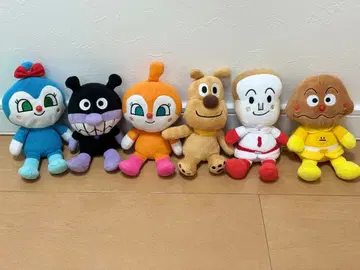 호빵맨 캐릭터 봉제 인형 6체 세트