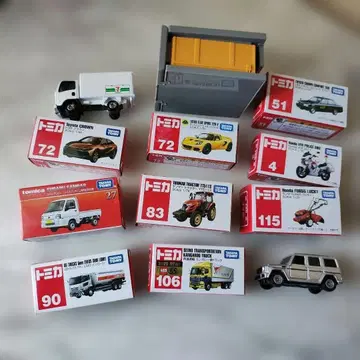 토미카 미니카 10대 세트 수납 케이스 포함