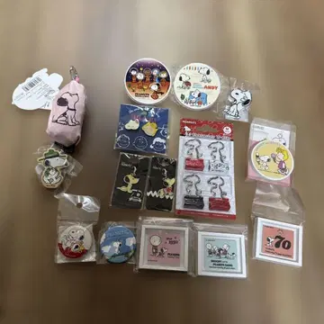 스누피 마그넷 클립 에코백