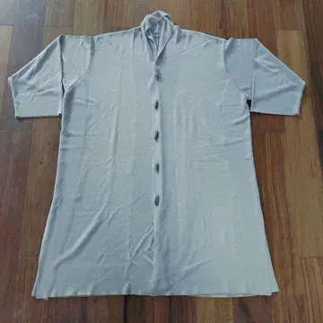 요건 레일 롱 가디건