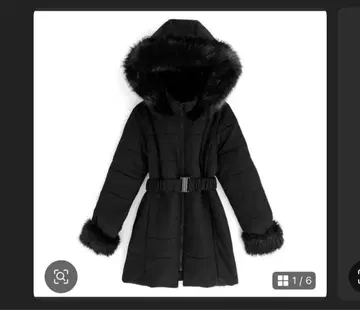 벨트 포함 퍼 다운 코트[kd13] GRL