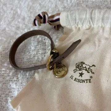 IL BISONTE 브라운 가죽 팔찌