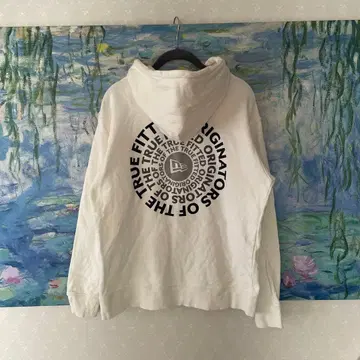 뉴에라 맨투맨 후드티 서클 로고 코튼 M