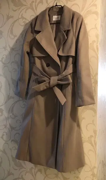 허니즈 롱 코트 베이지 S 사이즈