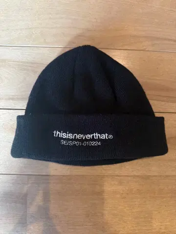 thisisneverthat 블랙 니트 모자