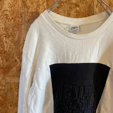 AE9267 자라 긴팔 트레이닝복 화이트 남성용 44 60