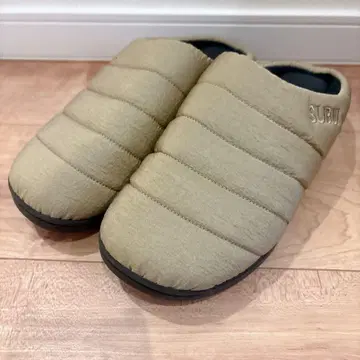 새상품급 SUBU 퀼팅 샌들 리플렉스 베이지