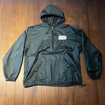 나일론 아노락 후드티 다크 그린 와펜 커스텀 패커블 L