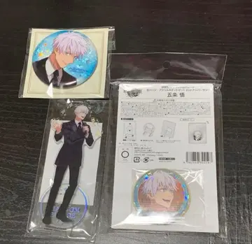 주술회전 팬텀 퍼레이드 2nd 기념일 고죠 사토루 캔뱃지 3개 세트