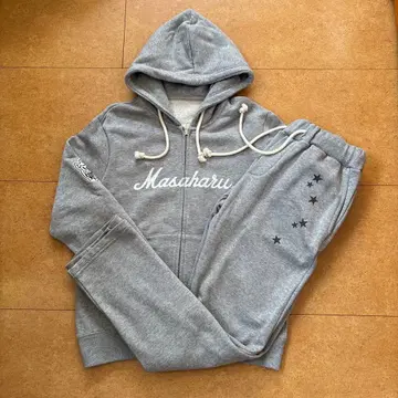 후쿠야마 마사히로 맨투맨 셋업 상하의 M 사이즈