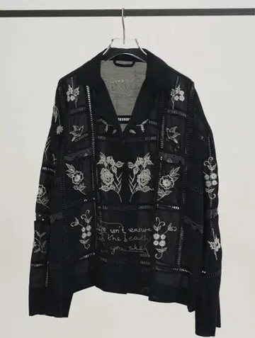 투데이풀 자수 패치워크 셔츠