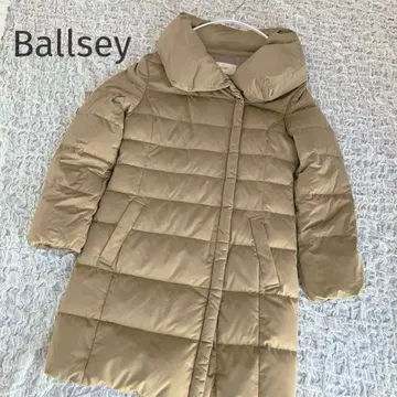 Ballsey 보르지 다운 코트 숄카라 베이지 38