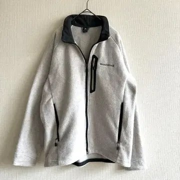 (새상품급) mont-bell 플리스 자켓 남성용 그레이 M