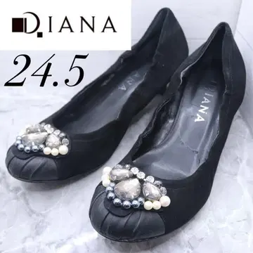 [ 39 ] DIANA 다이애나 스웨이드 펌프스 비쥬 검정 블랙 24.5