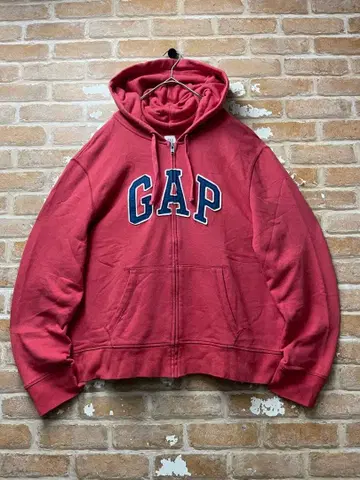 GAP 갭 올드갭 지퍼 후드티 후드티 빨간색 y2k XL