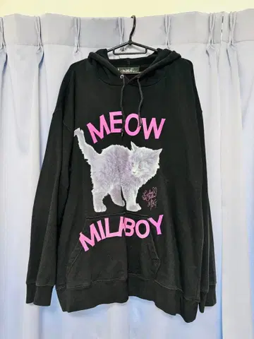 MILKBOY 고양이 후드티