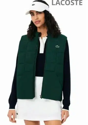 LACOSTE 로고 퀼팅 베스트
