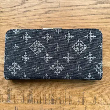 Daily russet 데님 장지갑 블랙