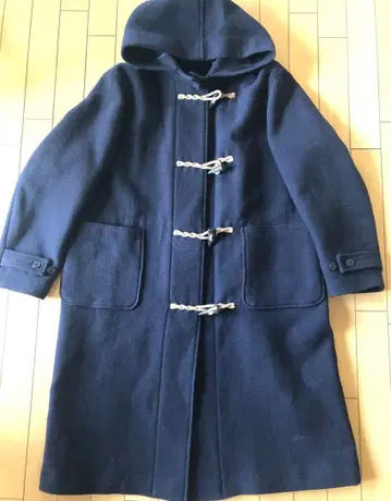 UNIQLO 네이비 더플 코트 XXL 여성용