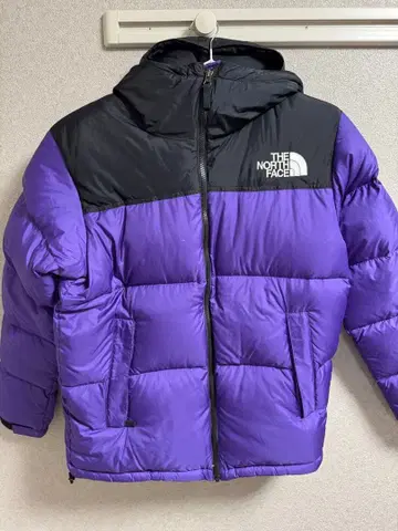 THE NORTH FACE 다운 자켓 퍼플/블랙