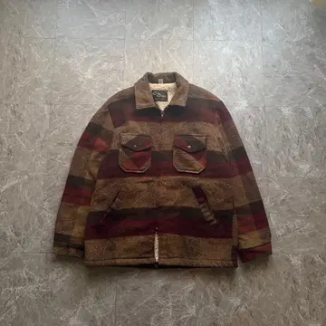 [ USA ] Cal Craft 칼크라프트 체크 무늬 보아 플리스 자켓