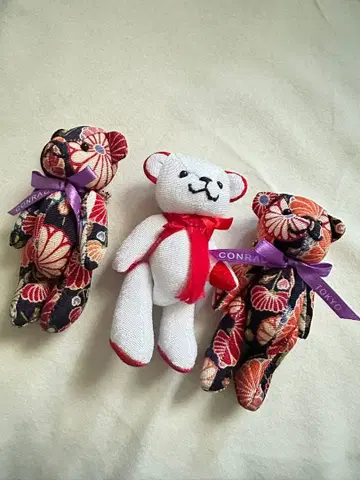 CONRAD TOKYO 일본풍 곰 키링 3개 세트