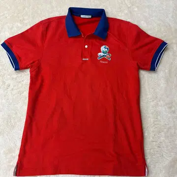 MARK & LONA 빨간색 피케 셔츠