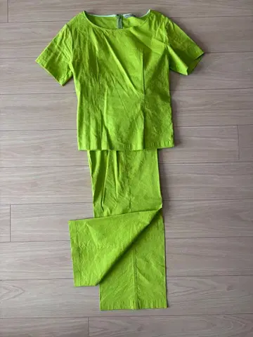 라임 그린 셋업 반팔