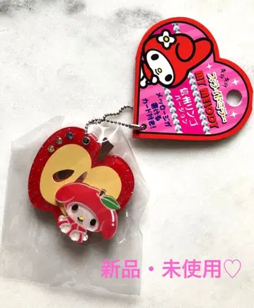 마이멜로디 키체인 스트랩 슬라이드 거울 신슈 사과 헤이세이 레트로