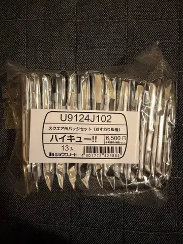 하이큐!! 스퀘어 캔뱃지 [ BOX ] (앉아)