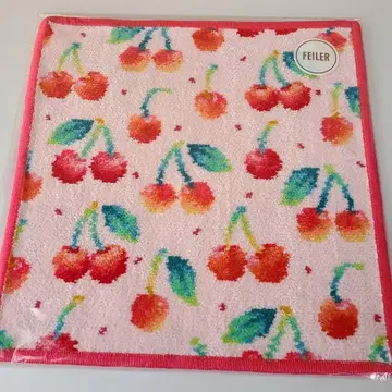 [ 완판 미개봉 ] 페이러 손수건 체리 도트 핑크 헤임