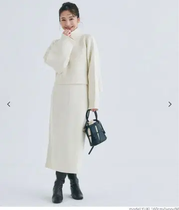 새상품 아이보리 니트 셋업 coca