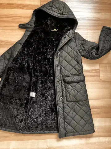 MACKINTOSH 매킨토시 보아 안감 퀼팅 코트 블랙 컬러 S