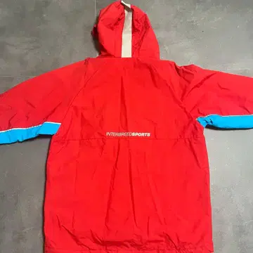 INTERBREED XL 마운틴 후드티 레드/블루