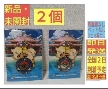 [새상품 미개봉] 2개 로고 핀즈 포켓몬 센터 오키나와 오키나와 핀즈 2