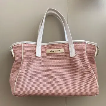 bag paris 메쉬 토트백 더스티 핑크
