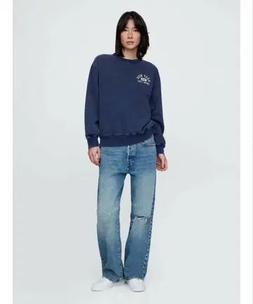 미사용 새상품 gap 빈티지 소프트 프렌치 테리 로고 맨투맨