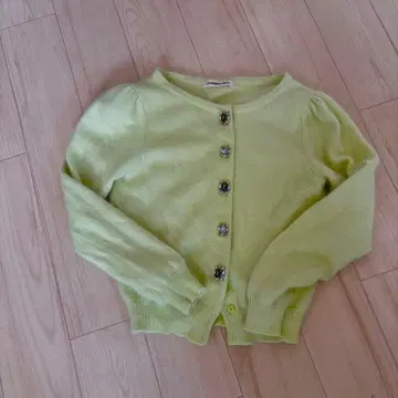 STRWABERRY FIELDS 라이트 그린 가디건