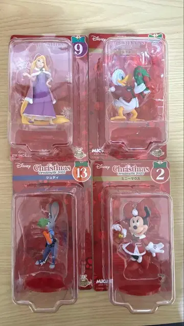 디즈니 크리스마스 오너먼트 복권 미니 도날드 라푼젤 주디