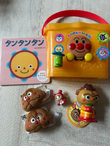 호빵맨 완구 세트 목욕탕용 완구 욕심쟁이 양동이 새상품 그림책