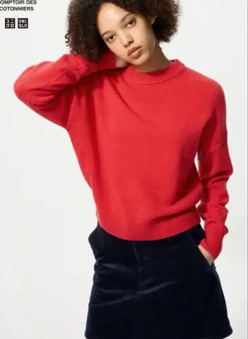 유니클로 라무 모크넥 스웨터 M