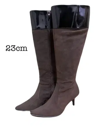 [ 새상품급 ] 브라운 롱 부츠 23cm