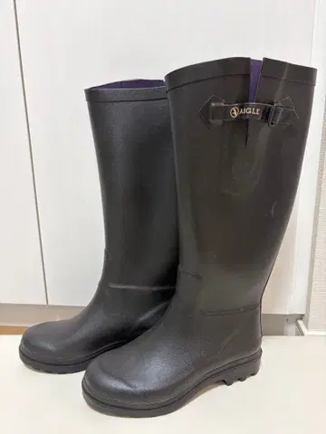 AIGLE 블랙 레인부츠 36