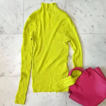 인기 론 헤르만 리브 터틀 니트 옐로우 그린