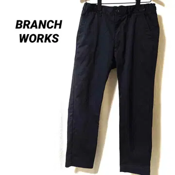 3740K 블랑 웍스 치노 팬츠 블랙 테이퍼드 팬츠 남성용