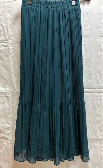 플리츠 와이드 팬츠 UBASIC 그린 계열